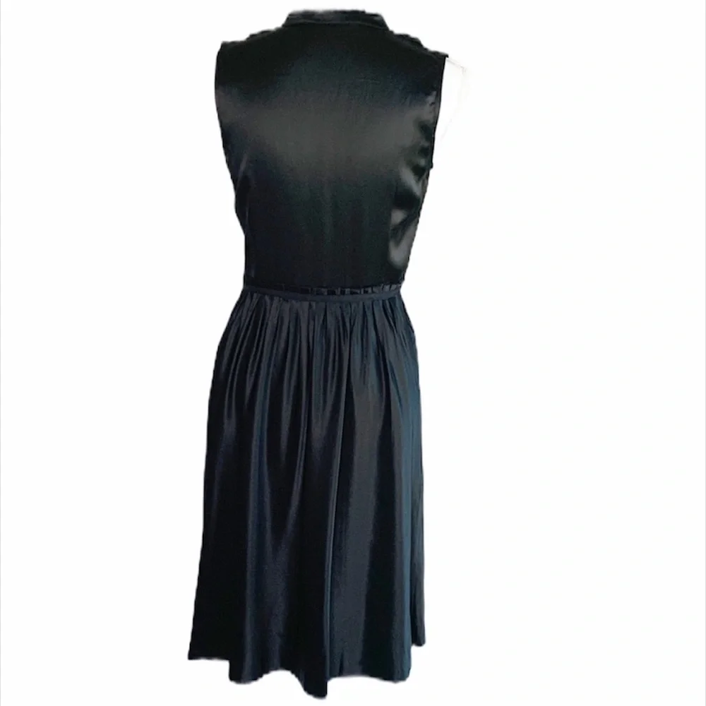 CYNTHIA STEFFE 100% SILK LITTLE BLACK DRESS SIZE 6 - Picture 2 of 10